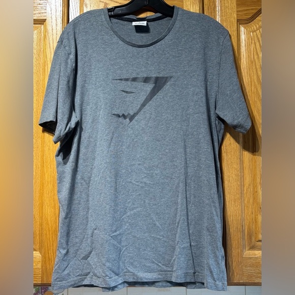 Gymshark Gray Big Logo T-Shirt Men’s Large - Picture 1 of 7